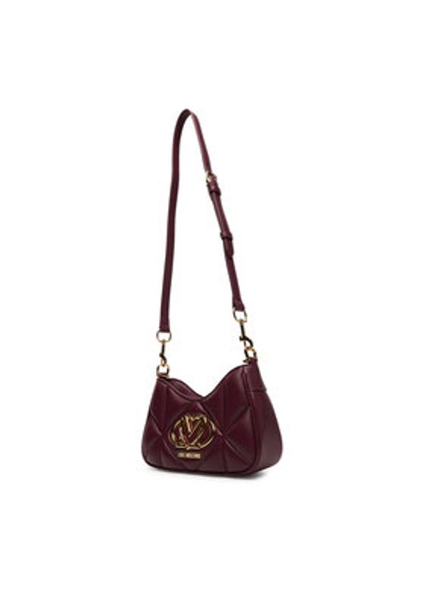 Love Moschino - LOVE MOSCHINO Torebka JC4080PP1NLC0552 Bordowy. Kolor: czerwony. Materiał: skórzane
