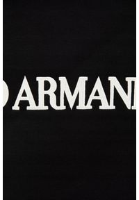 Emporio Armani - EMPORIO ARMANI Czarna neoprenowa bluza męska, Rozmiar L. Kolor: czarny. Materiał: neopren #9
