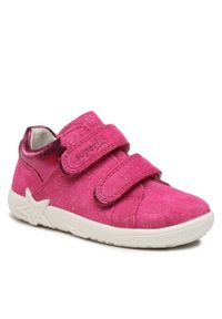 Sneakersy Superfit 1-006437-5530 S Pink. Kolor: różowy. Materiał: zamsz, skóra
