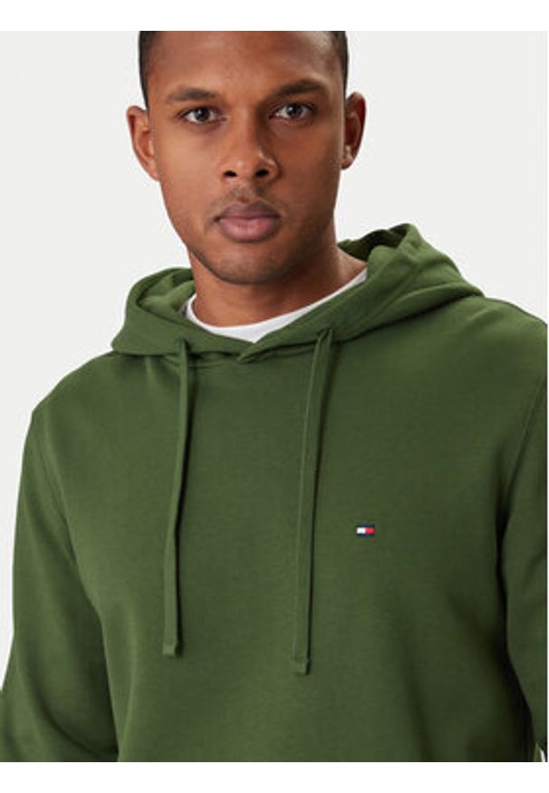 TOMMY HILFIGER - Tommy Hilfiger Bluza Essential MW0MW37235 Zielony Regular Fit. Kolor: zielony. Materiał: bawełna