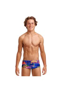 FUNKITA - Kąpielówki chłopięce spodenki bokserki Funky Trunks Palm a Lot. Kolor: niebieski #2