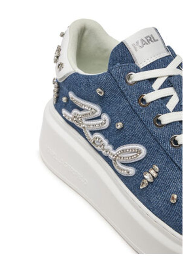 Karl Lagerfeld - KARL LAGERFELD Sneakersy Ankapri KL63526 Niebieski. Kolor: niebieski. Materiał: materiał