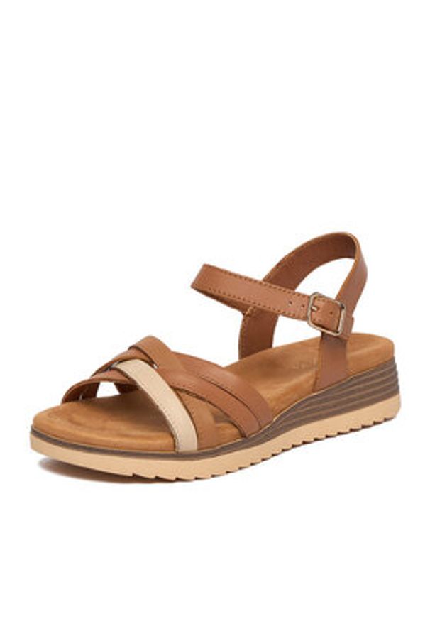 Lasocki Sandały CEO-RST-KSYMENA-01 Brązowy. Kolor: brązowy. Materiał: skóra