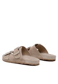 Manebi Klapki Suede Traveler Nordic Sandals W 1.9 RT Brązowy. Kolor: brązowy. Materiał: skóra, zamsz #2