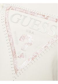 Guess T-Shirt W5RI21 J1314 Écru Regular Fit. Materiał: bawełna