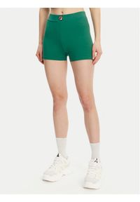 Fila Szorty sportowe Limes FAW1024 Zielony Slim Fit. Kolor: zielony. Materiał: bawełna