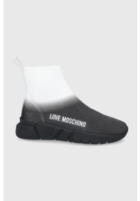 Love Moschino buty kolor czarny. Nosek buta: okrągły. Kolor: czarny. Szerokość cholewki: normalna. Obcas: na platformie