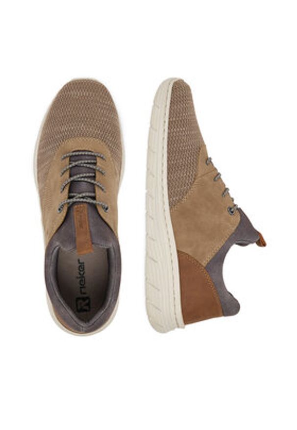 Rieker Sneakersy 13150-64 Brązowy. Kolor: brązowy. Materiał: materiał