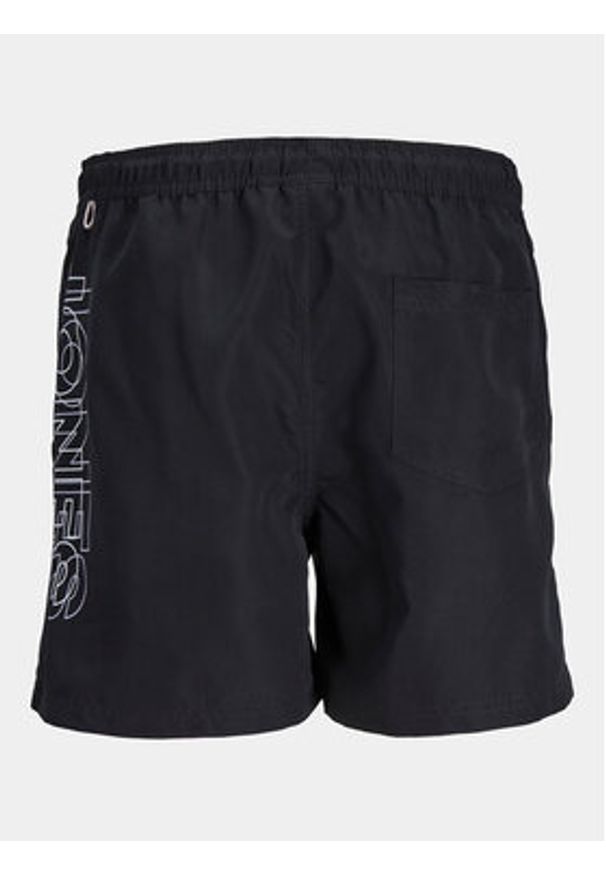 Jack & Jones Szorty kąpielowe Fiji 12253118 Czarny Regular Fit. Kolor: czarny. Materiał: syntetyk