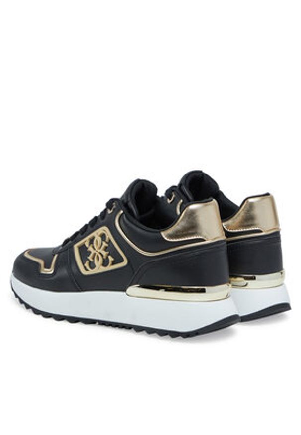 Guess Sneakersy FLJKOY ELE12 Czarny. Kolor: czarny. Materiał: skóra