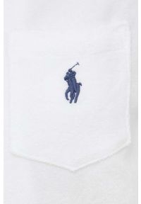 Polo Ralph Lauren koszula męska kolor biały regular z kołnierzykiem klasycznym. Typ kołnierza: kołnierzyk klasyczny, polo. Kolor: biały. Materiał: poliester, dzianina. Długość rękawa: krótki rękaw. Długość: krótkie. Wzór: gładki. Styl: klasyczny #5