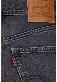 Levi's® - Levi's jeansy 70s damskie high waist. Okazja: na spotkanie biznesowe. Stan: podwyższony. Kolor: szary. Styl: biznesowy