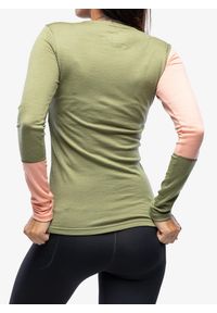 ORTOVOX - Bluza termiczna damska Ortovox 185 Rock N Wool Long Sleeve. Kolor: zielony. Długość rękawa: długi rękaw