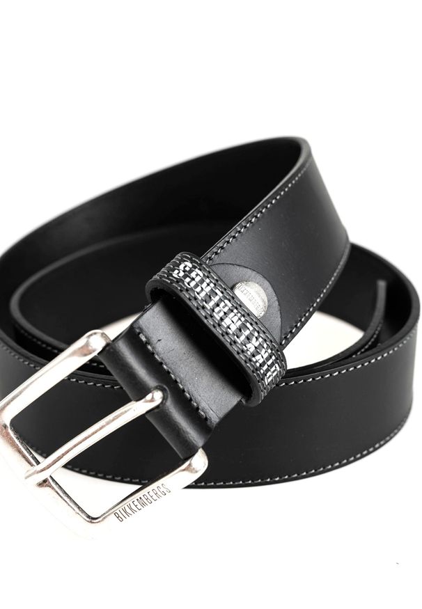 Bikkembergs Pasek | E2CPME351164 | Mężczyzna | Czarny. Kolor: czarny. Materiał: skóra. Wzór: aplikacja