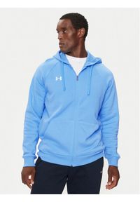 Under Armour Bluza Ua Rival Fleece 1379767 Niebieski Loose Fit. Kolor: niebieski. Materiał: bawełna