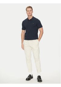 Calvin Klein Polo K10K111196 Granatowy Slim Fit. Typ kołnierza: polo. Kolor: niebieski. Materiał: bawełna #3