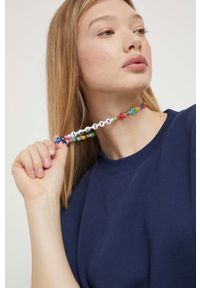 Superdry bluza damska kolor granatowy gładka. Kolor: niebieski. Materiał: włókno, materiał. Wzór: gładki. Styl: klasyczny #2