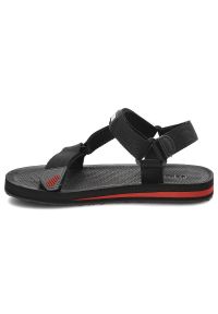 Big-Star - Czarne Sandały Big Star Wygodne Buty Damskie. Okazja: na co dzień. Zapięcie: rzepy. Kolor: czarny. Materiał: materiał. Sezon: lato. Styl: casual, wakacyjny, sportowy #5