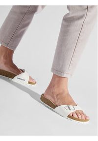Birkenstock Klapki Madrid 0040733 Biały. Kolor: biały. Materiał: skóra #6