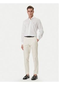 TOMMY HILFIGER - Tommy Hilfiger Koszula MW0MW43122 Biały Regular Fit. Kolor: biały. Materiał: bawełna #5