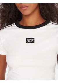 Reebok T-Shirt Laura RK25168CCW Biały Regular Fit. Kolor: biały. Materiał: bawełna #4