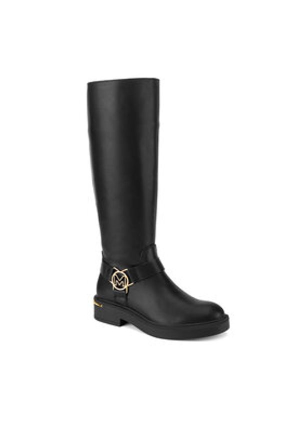 MEXX Oficerki MI001804743W Czarny. Kolor: czarny. Materiał: skóra