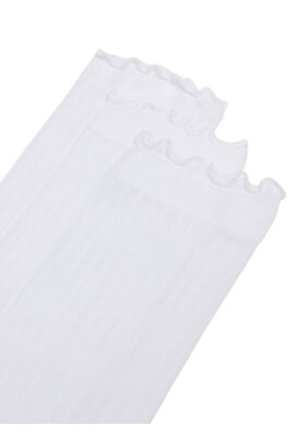 Nine West Skarpety długie CEO_AS_NW_01_Z_AW25 (3-PACK) Biały. Kolor: biały. Materiał: nylon, materiał