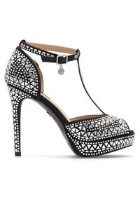Nine West Sandały NISA SY015-1NW Czarny. Kolor: czarny. Materiał: materiał #7