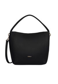 Furla - FURLA - Czarna torebka na ramię Grace. Kolor: czarny. Styl: klasyczny, casual. Rodzaj torebki: na ramię #1