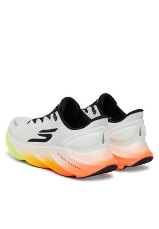 skechers - Skechers Buty do biegania Aero Burst 246210/WBMT Biały. Kolor: biały. Materiał: materiał