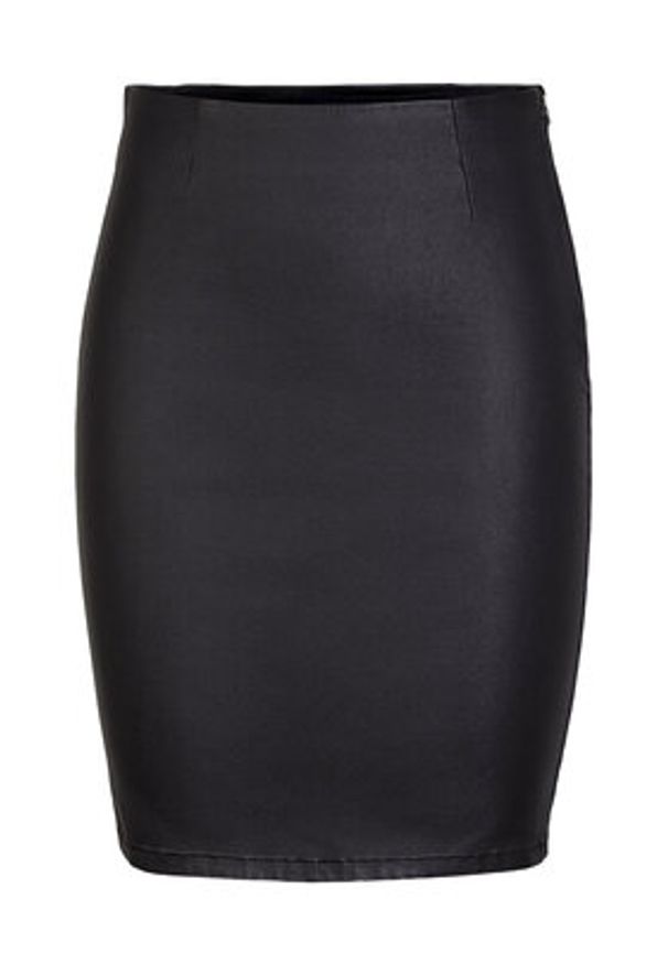 Pieces Spódnica ołówkowa 17092820 Czarny Slim Fit. Kolor: czarny. Materiał: wiskoza