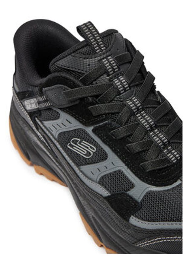 skechers - Skechers Trekkingi Slip-ins Vigor AT 237744/BBK Czarny. Kolor: czarny. Materiał: skóra. Sport: turystyka piesza