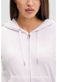 Juicy Couture - JUICY COUTURE Różowa bluza damska Robertson, Rozmiar M. Okazja: na co dzień. Kolor: różowy. Materiał: materiał. Styl: casual, klasyczny #3