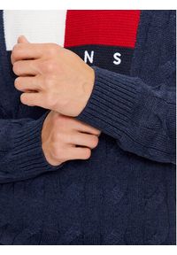 Tommy Jeans Sweter Flag DM0DM17762 Granatowy Relaxed Fit. Kolor: niebieski. Materiał: syntetyk #7