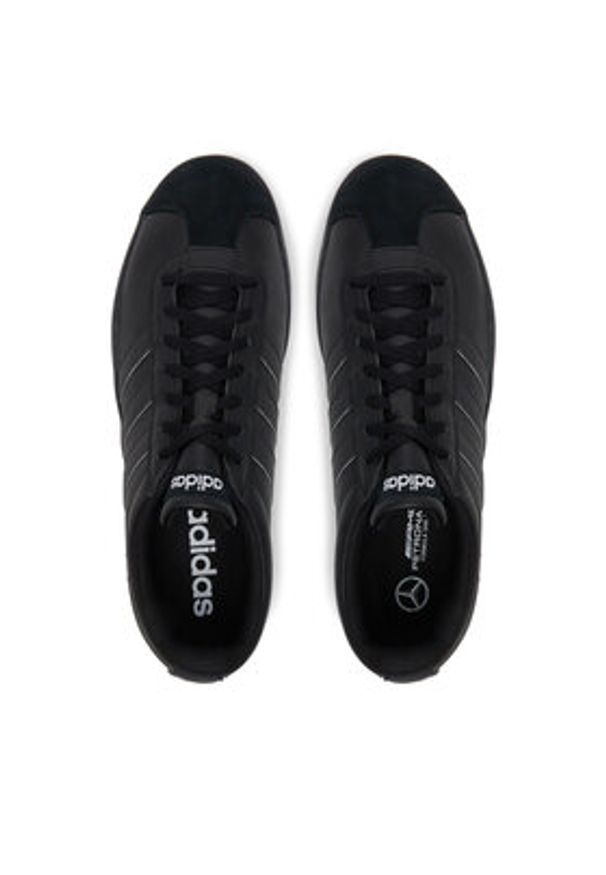 Adidas - adidas Sneakersy Mercedes - AMG Petronas Formula One Team Vl Court Base Trainers JR1067 Czarny. Kolor: czarny. Materiał: zamsz, skóra