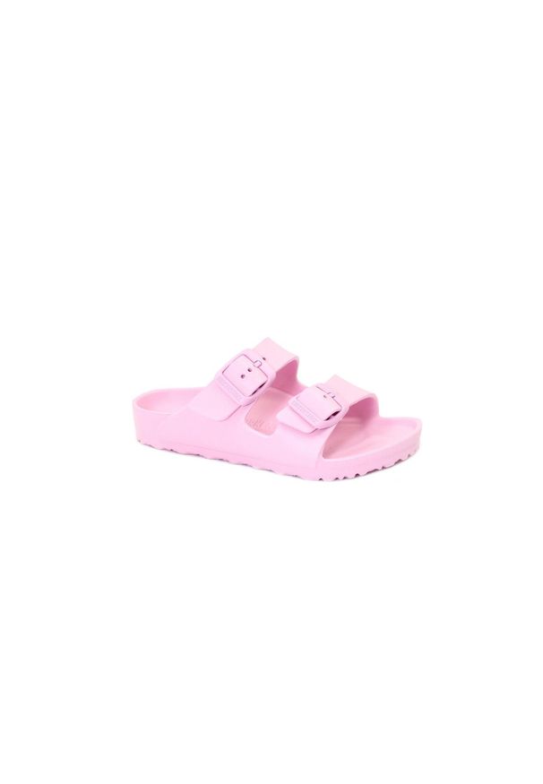 Klapki dla dzieci Birkenstock Arizona. Kolor: różowy. Materiał: materiał, syntetyk
