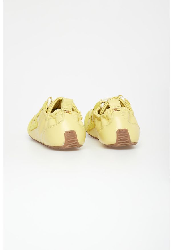 Elisabetta Franchi - Sneakersy damskie skórzane ELISABETTA FRANCHI. Materiał: skóra