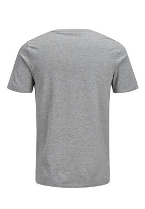 Jack & Jones - Jack&Jones T-Shirt Corp Logo 12137126 Szary Slim Fit. Kolor: szary. Materiał: bawełna