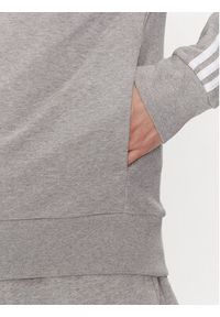 Adidas - adidas Bluza Essentials French Terry 3-Stripes Full-Zip Hoodie IC9833 Szary Regular Fit. Kolor: szary. Materiał: bawełna #4