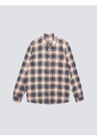 Big-Star - Koszula męska flanelowa w kratę niebieska Flaneno 401. Okazja: na co dzień. Kolor: niebieski. Materiał: tkanina, materiał. Wzór: kratka. Styl: klasyczny, casual #6