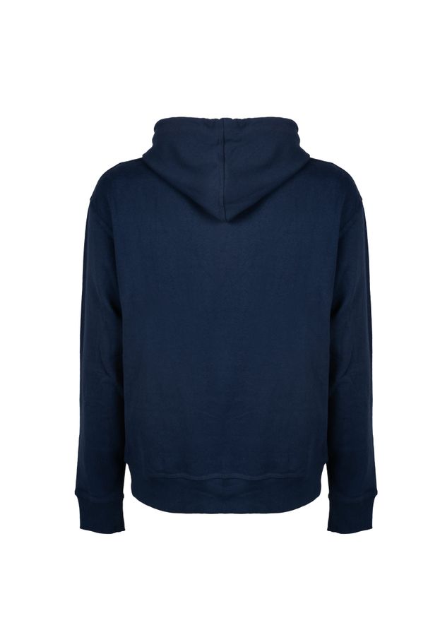 Champion Bluza "Hoodie" | HBGF89H586N9A | Mężczyzna | Granatowy. Okazja: na co dzień. Typ kołnierza: kaptur. Kolor: niebieski. Materiał: bawełna, poliester. Wzór: aplikacja. Styl: casual