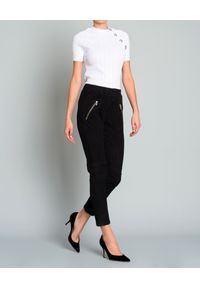 ZINGA - Czarne spodnie z zamszu. Kolor: czarny. Materiał: zamsz. Długość: do kostek. Styl: elegancki #2