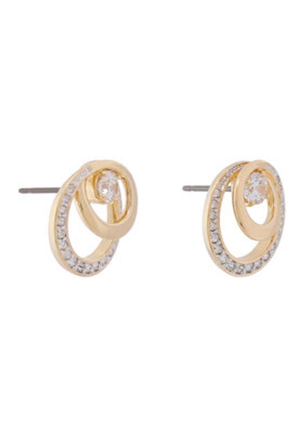 Swarovski Kolczyki Hyperbola 5740407 Złoty. Materiał: metalowe. Kolor: złoty