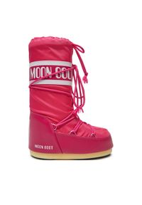 Śniegowce Moon Boot. Kolor: różowy