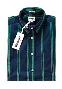 Wrangler - WRANGLER LS 1PKT SHIRT W59534MUX. Wzór: paski