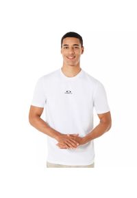 Koszulka turystyczna t-Shirt męski Oakley Bark New. Kolor: biały