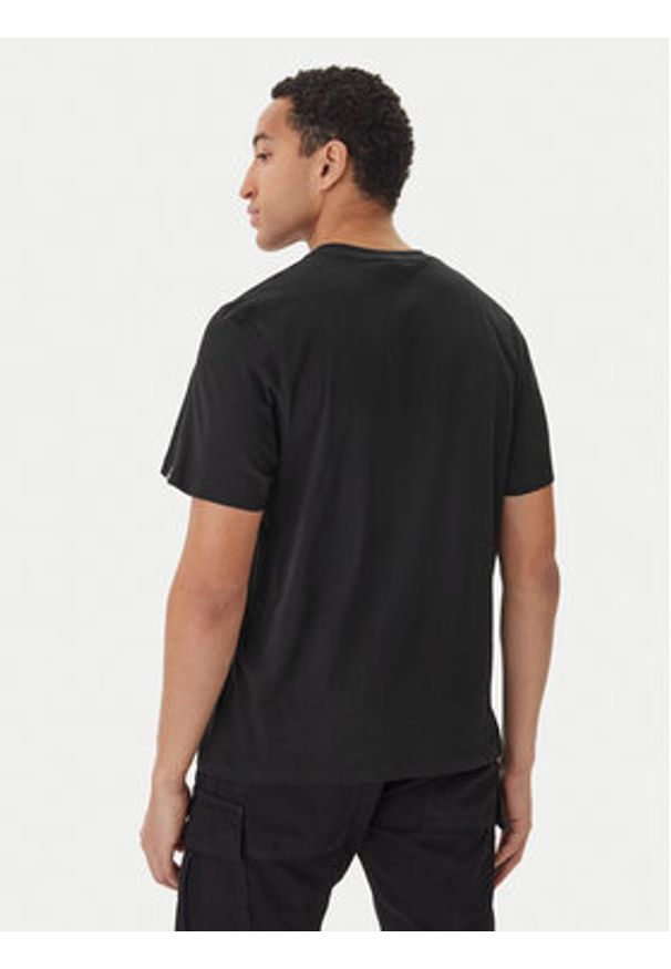 Reebok T-Shirt Finn RK25570CCM Czarny Regular Fit. Kolor: czarny. Materiał: bawełna