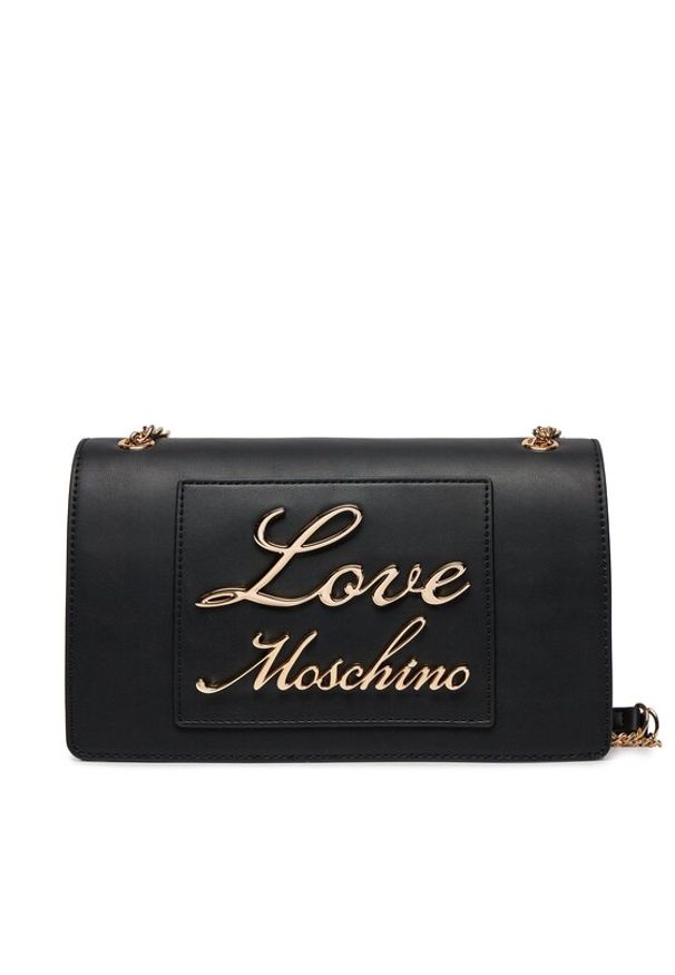 Love Moschino - LOVE MOSCHINO Torebka JC4117PP1ILM0000 Czarny. Kolor: czarny. Materiał: skórzane