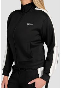Guess - GUESS Czarna damska bluza z lampasami Yarrow. Kolor: czarny