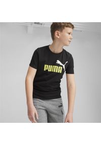 Koszulka dla dzieci Puma Essential + 2 Col Logo. Kolor: wielokolorowy, czarny, zielony